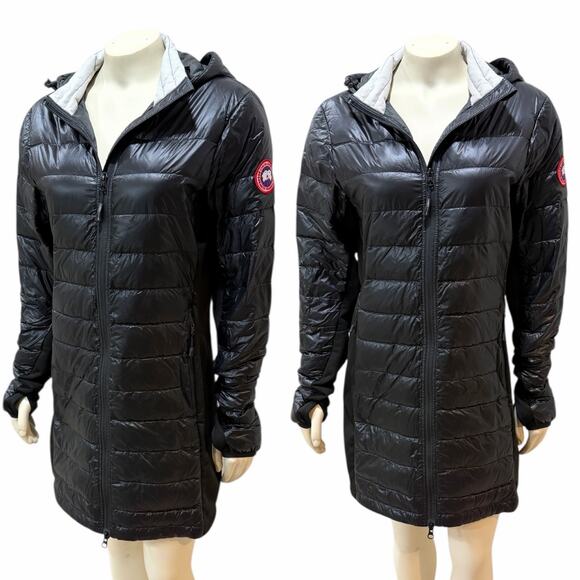 Canada Goose Hybridge Lite Quilted Jacket Long Medium Black NWT - Picture 1 of 15